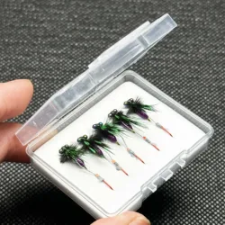 Moscas húmedas con anzuelo doble biónico para trucha y lubina