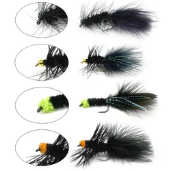 MNFT Moscas de lana mixtas para pescar Steelhead, lucio y trucha