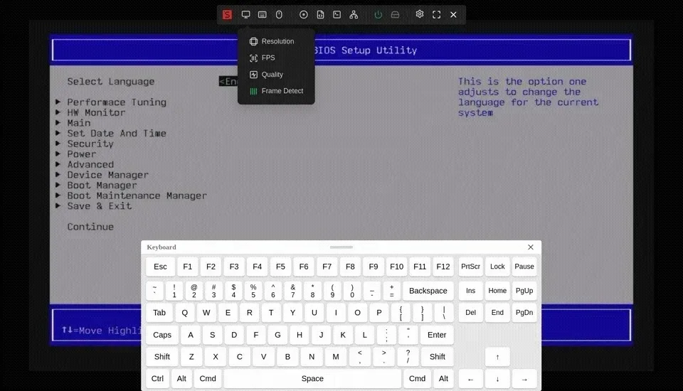 NanoKVM control remoto compacto