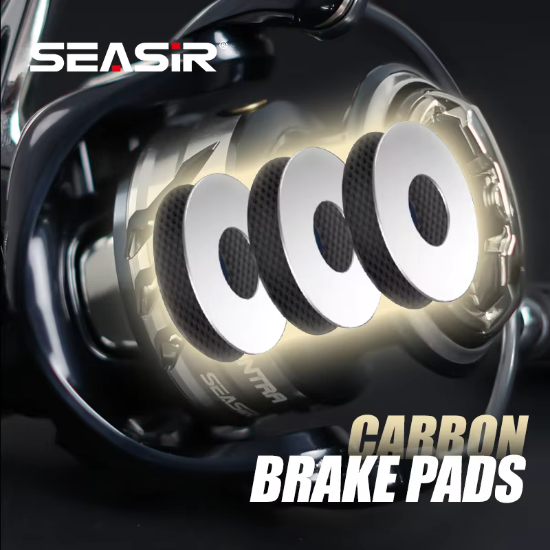 SEASIR Carrete de pesca giratorio 2000-6000-5,2:1-15 kg arrastre - imagen 3