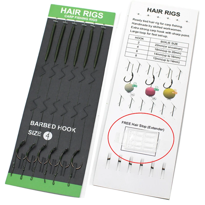 Aparejos de cabello para pesca de carpa