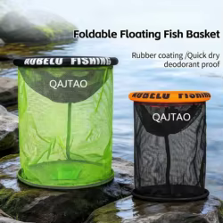 Cesta de Pesca Plegable Flotante QAJTAO – Jaula para Cangrejos y Camarones
