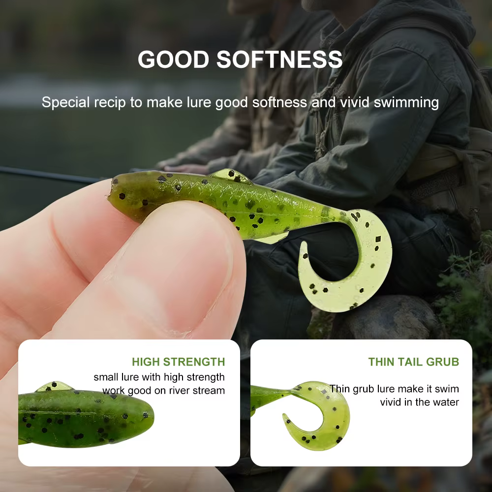 ESFISHING Sexy Shad 45mm cebo suave carpa - imagen 3