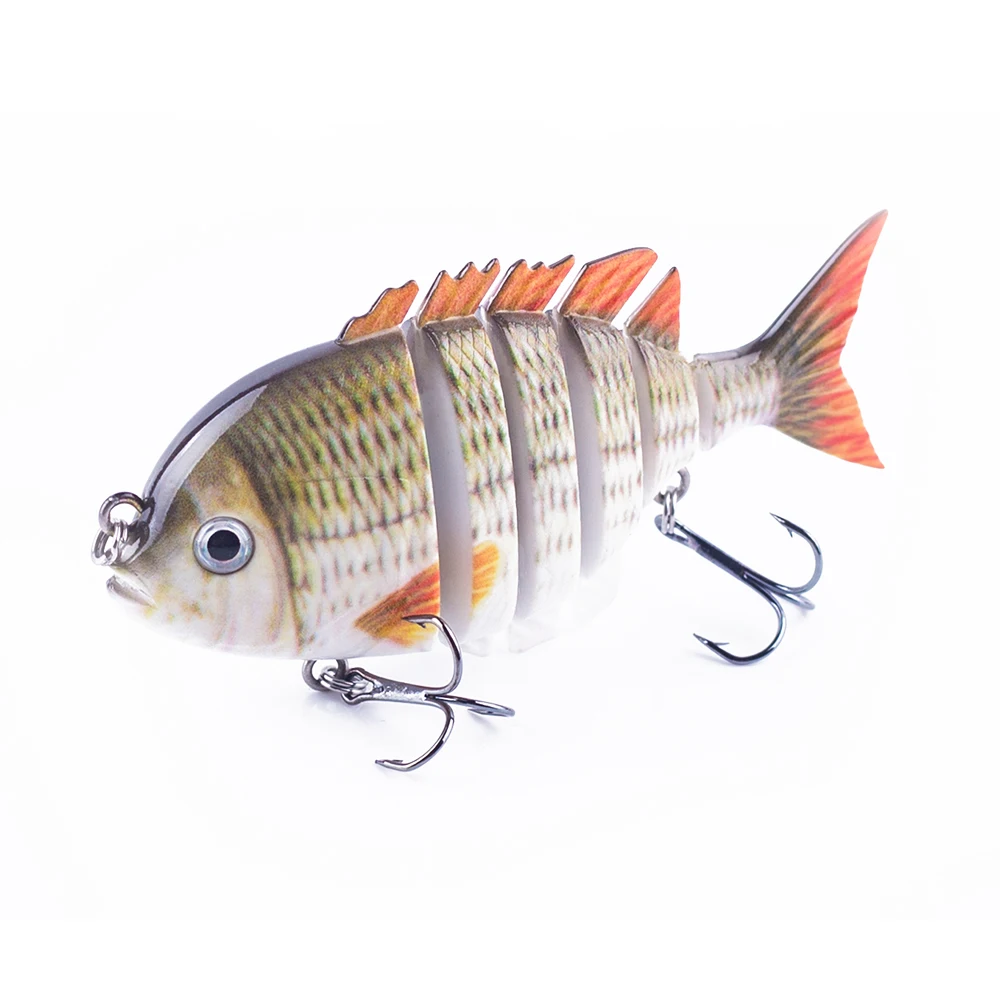 Hanlin Swimbait multiarticulado hundido para lubina realista