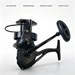 Carrete de pesca spinning ligero para lances largos black bass