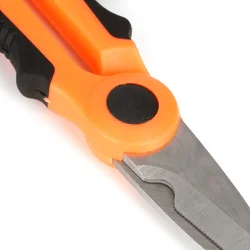Tijeras de Pesca Hirisi JD02 con funda y hoja dentada inox para PE