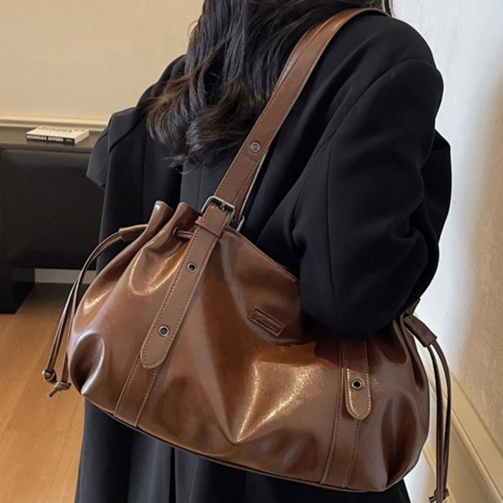 Bolso de hombro de cuero suave multifuncional de gran capacidad - imagen 3