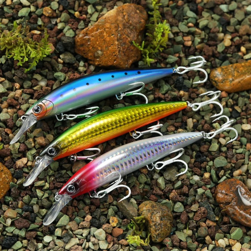 Señuelo de pesca WALK FISH Minnow Hundido vista lateral