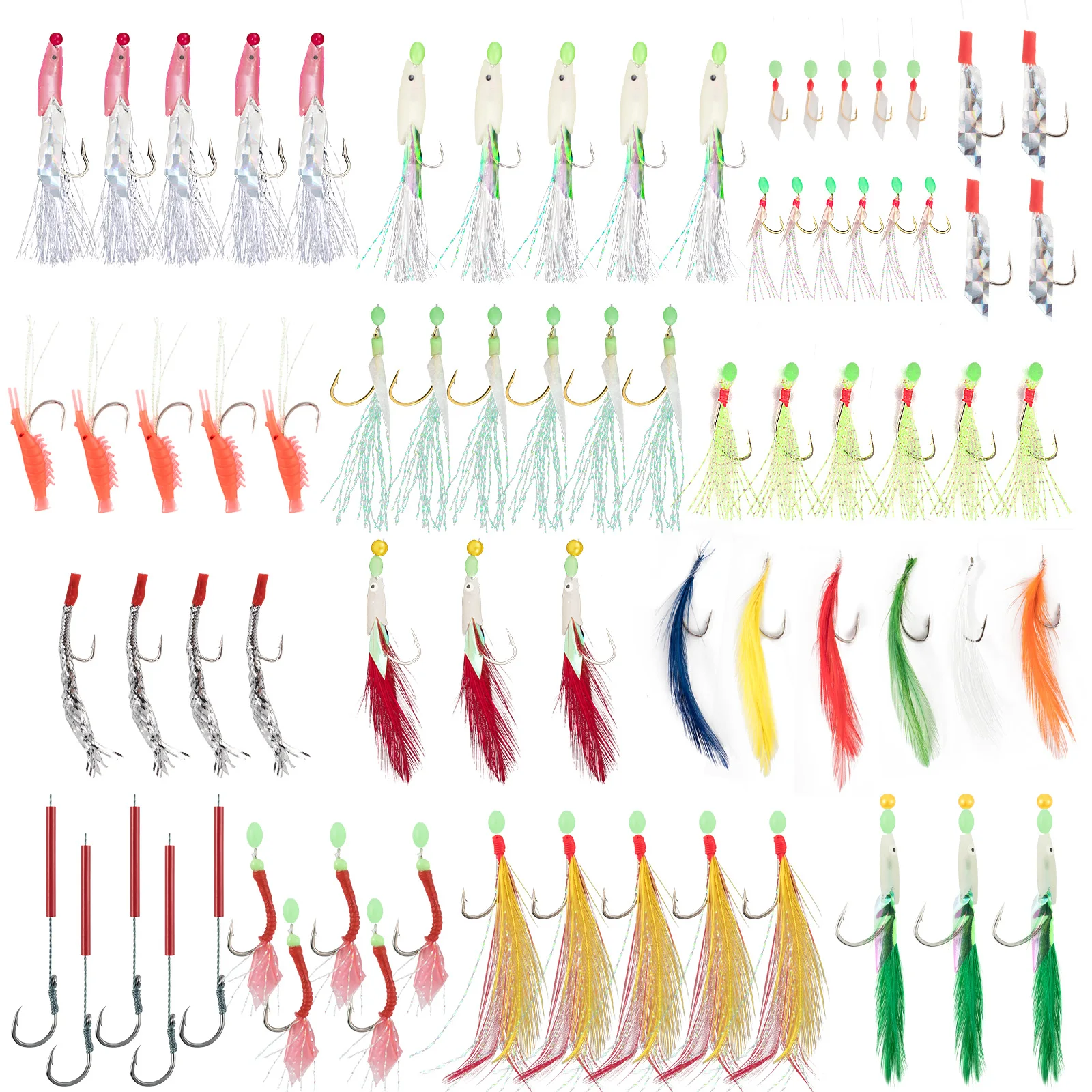 Señuelo luminoso para caballa – Pluma anzuelo lubina bacalao - imagen 2