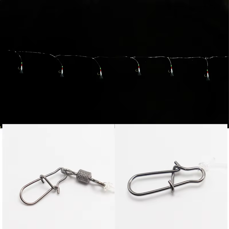ZYZ anzuelos Sabiki luminosos con púas y cuentas - imagen 4