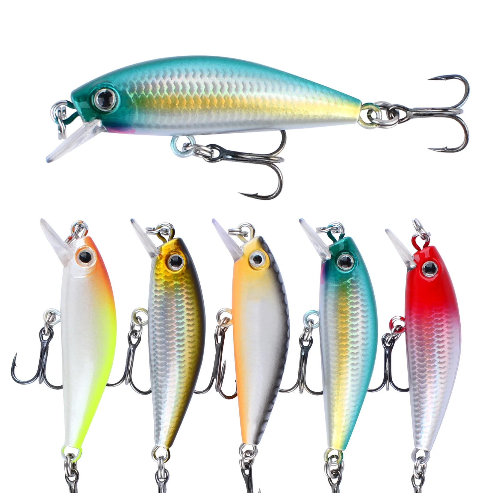 Micro Minnow Wobbler largo alcance hundimiento rápido trucha y lubina - imagen 3