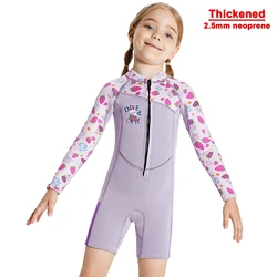 Traje de neopreno cálido una pieza manga larga para snorkel