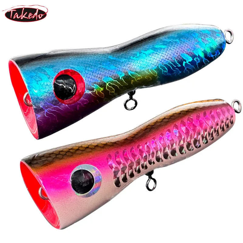 TAKEDO Popper de superficie para mar – madera, atún y lucio - imagen 5