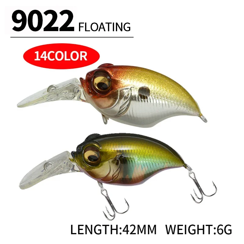 Griffon Wobbler Crankbait con sonido, flotante, para lubina y lucio - imagen 3