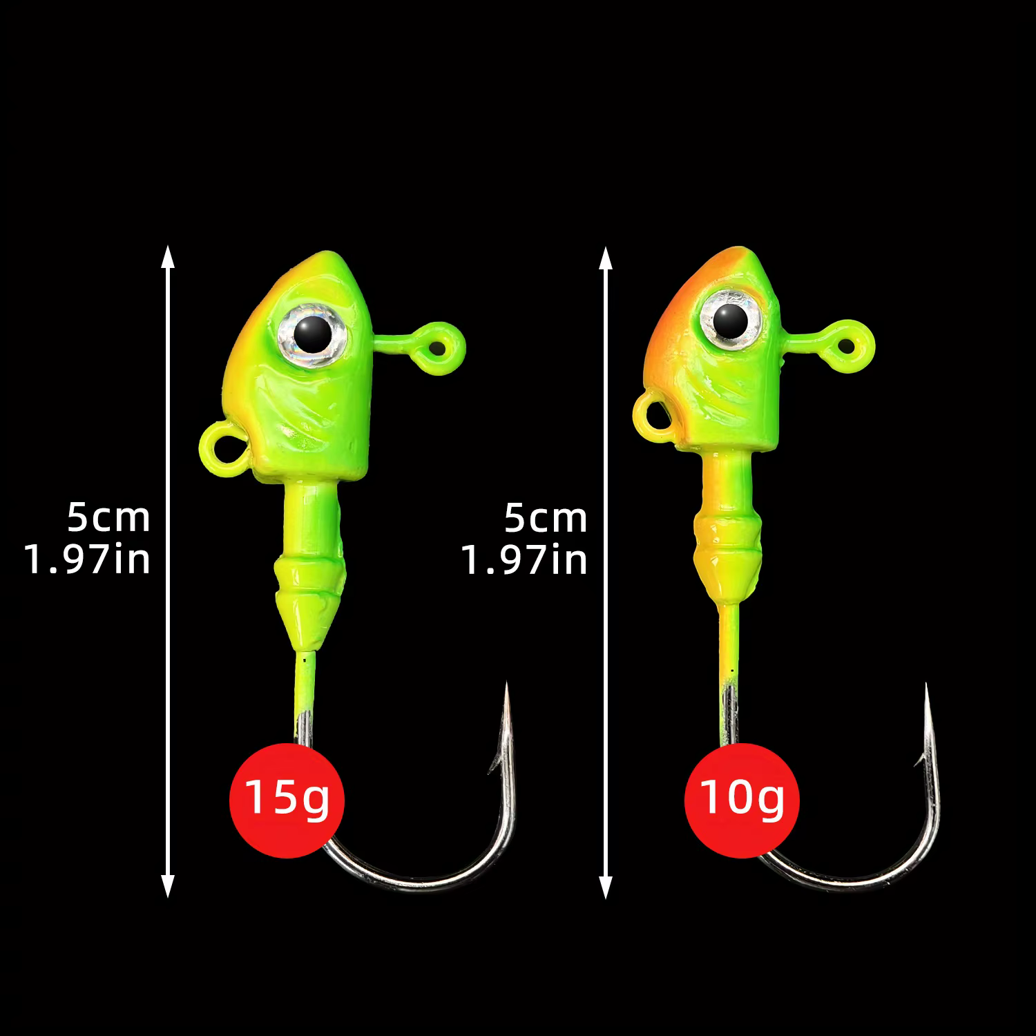ANFS anzuelos cabeza de plomo para Swimbait – afilados con púas - imagen 5