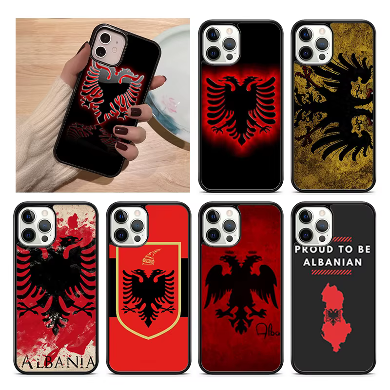 Funda para iPhone con bandera albanesa y águila bicéfala - imagen 4