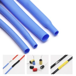 Tubo termocontraíble silicona azul pesca – Aislante cables embarcación