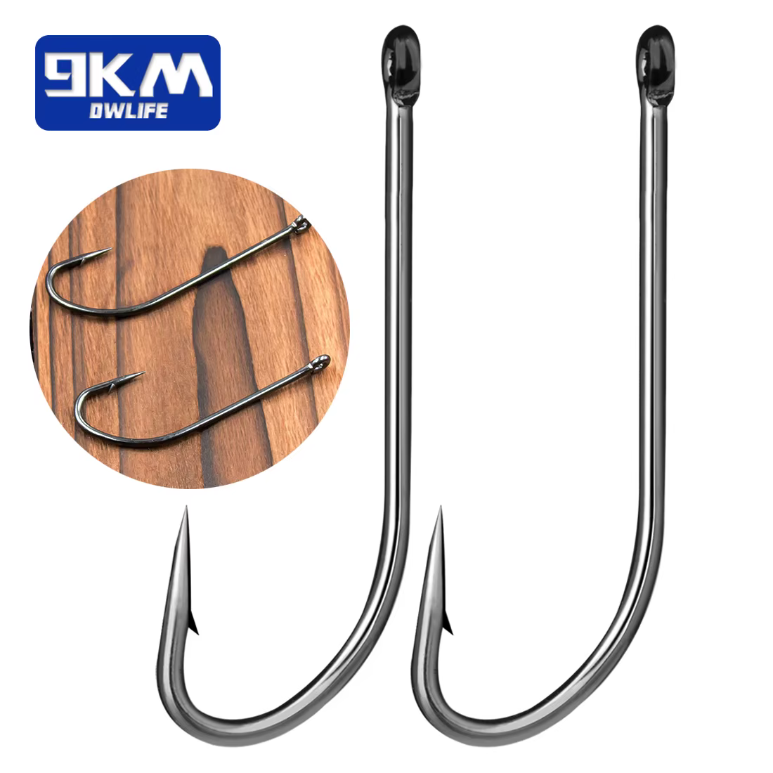 9KM Jig Head con púas – Vástago largo para vinilo suave de pesca - imagen 4