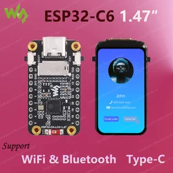 Waveshare ESP32-C6 pantalla táctil Arduino WiFi y Bluetooth