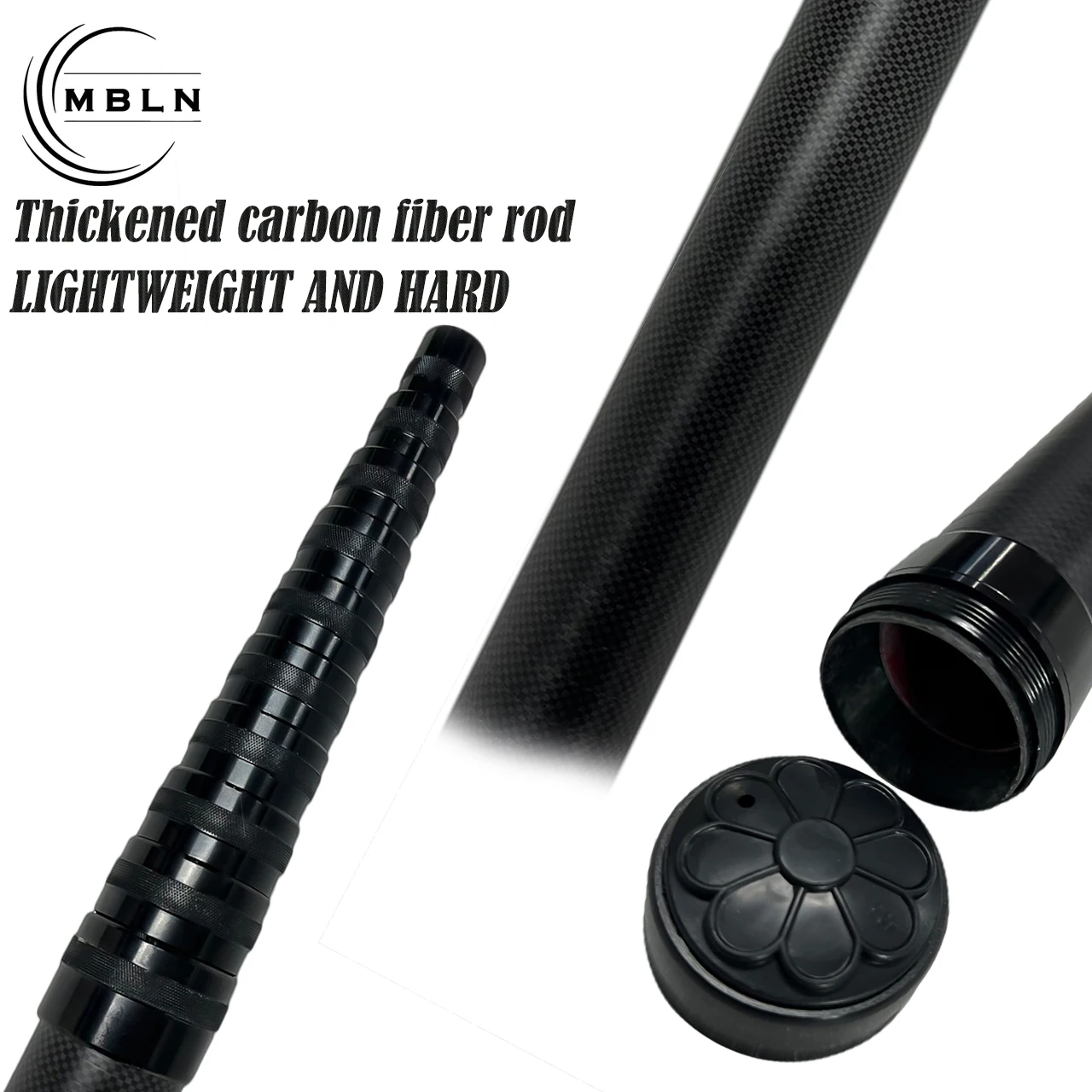Asta telescópica de carbono para redes con cabezal 8 mm - imagen 4
