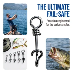 Clips de pesca de acero inoxidable para señuelos – enganche rápido