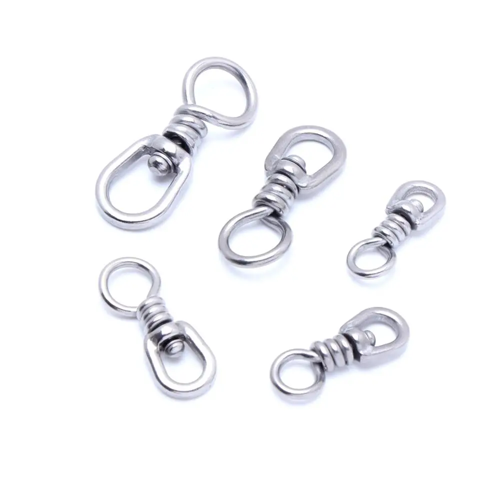 Anillos de conexión giratorios inox alta resistencia para pesca