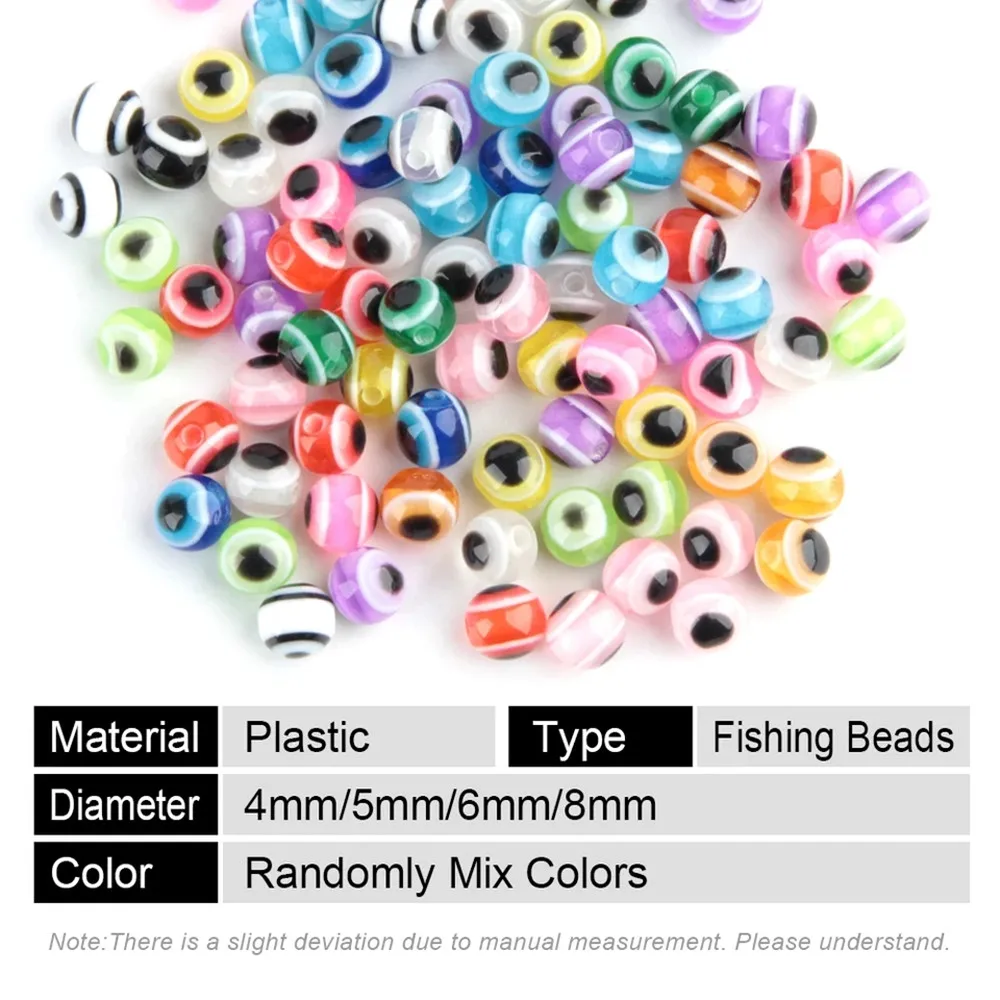 Cuentas luminosas 4/5/6/8mm en colores mezclados