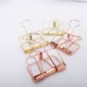 Clips de papel oro rosa - Metálicos para carpeta y archivo resistente - imagen 5