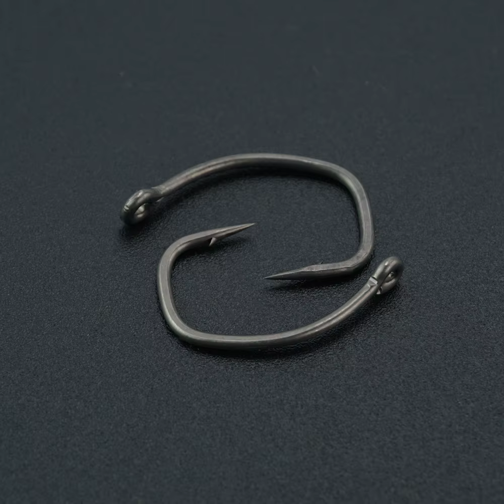 Anzuelos Carpa Hirisi con Microespinilla – Acero Carbono PTFE - imagen 4