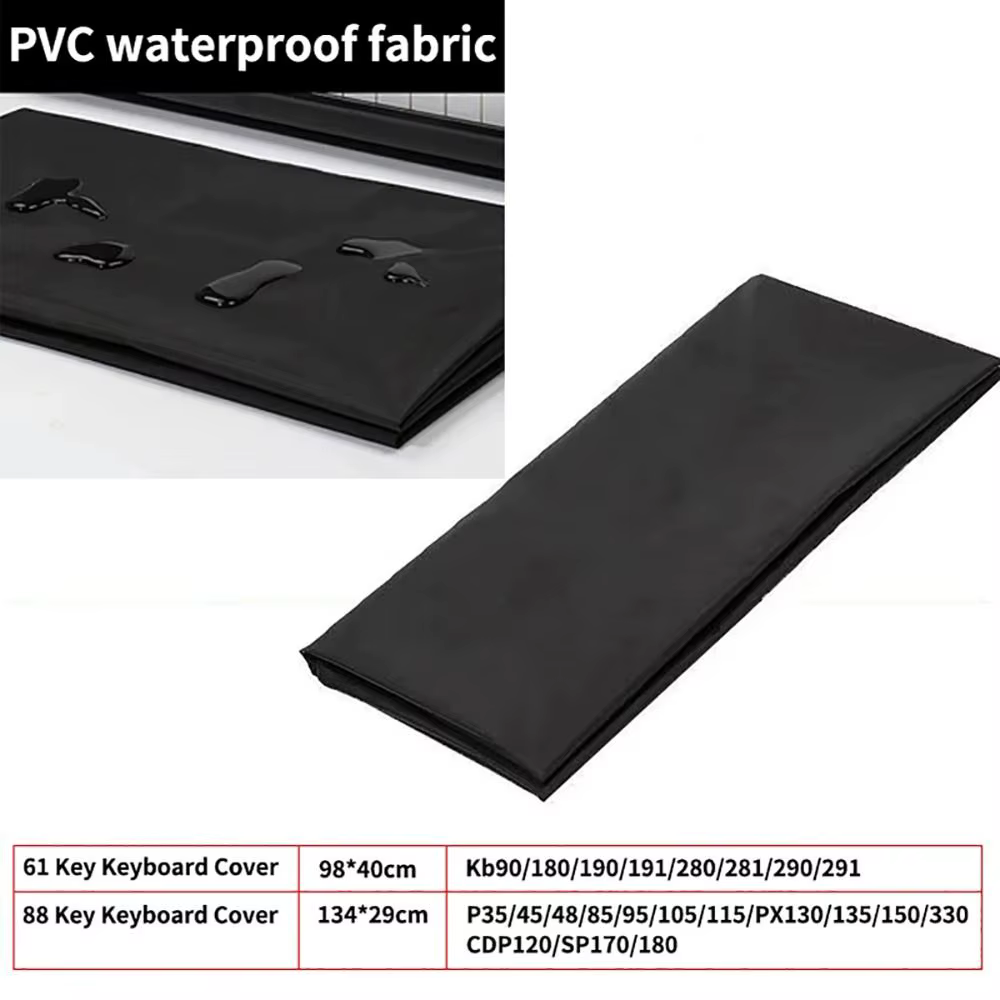 Funda Protectora Teclado Piano 61-88 Teclas Lona Impermeable y Antipolvo - imagen 2