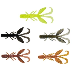 Señuelo Grub Worm Jig con doble pala vibradora para lubina