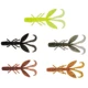 Señuelo Grub Worm Jig con doble pala vibradora para lubina