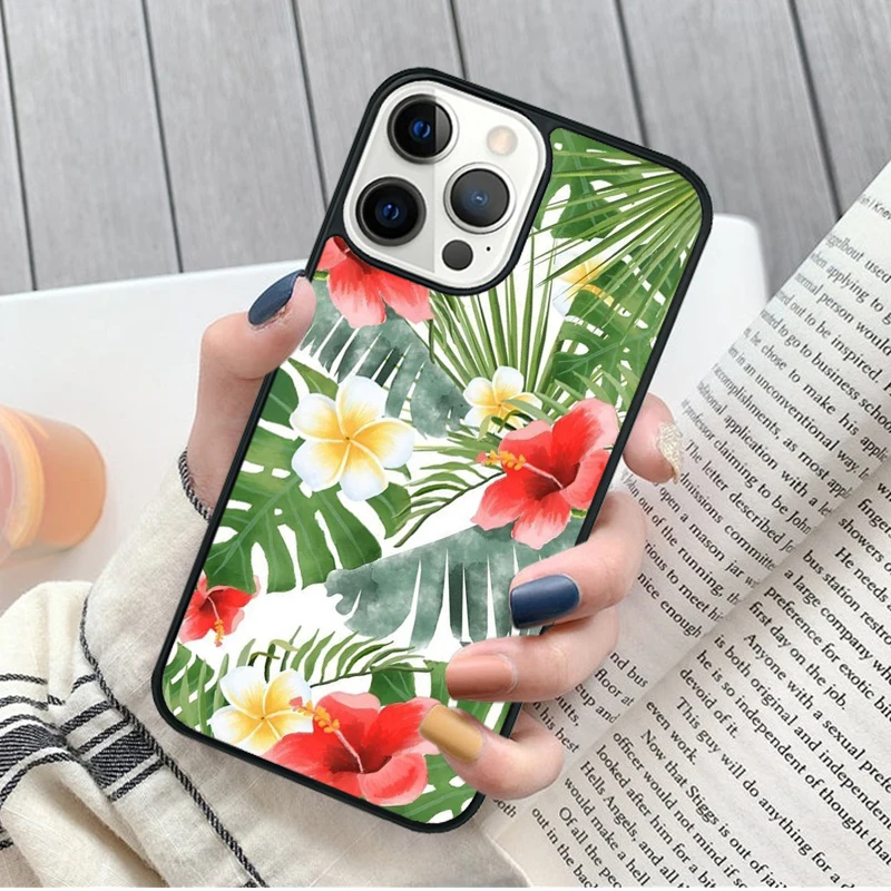 Funda Hawaii Aloha colocada en un iPhone