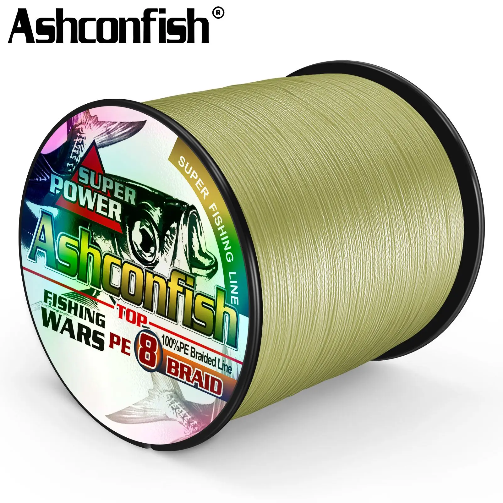 Ashconfish Línea trenzada PE 8 hebras – Sedal de alta resistencia - imagen 5