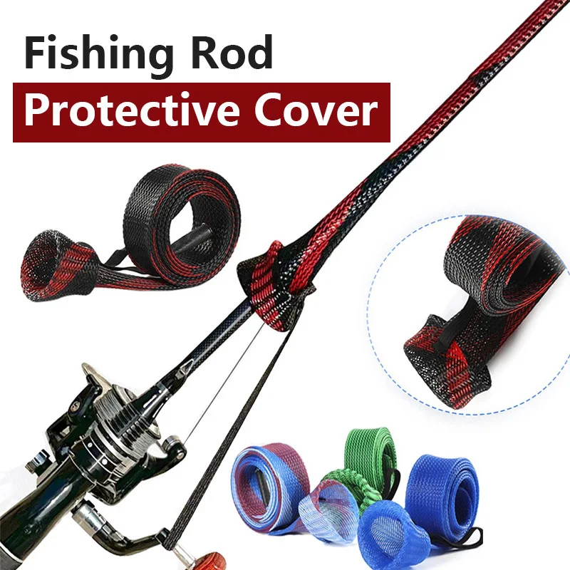 Funda protectora telescópica malla PET para cañas de pesca - imagen 2