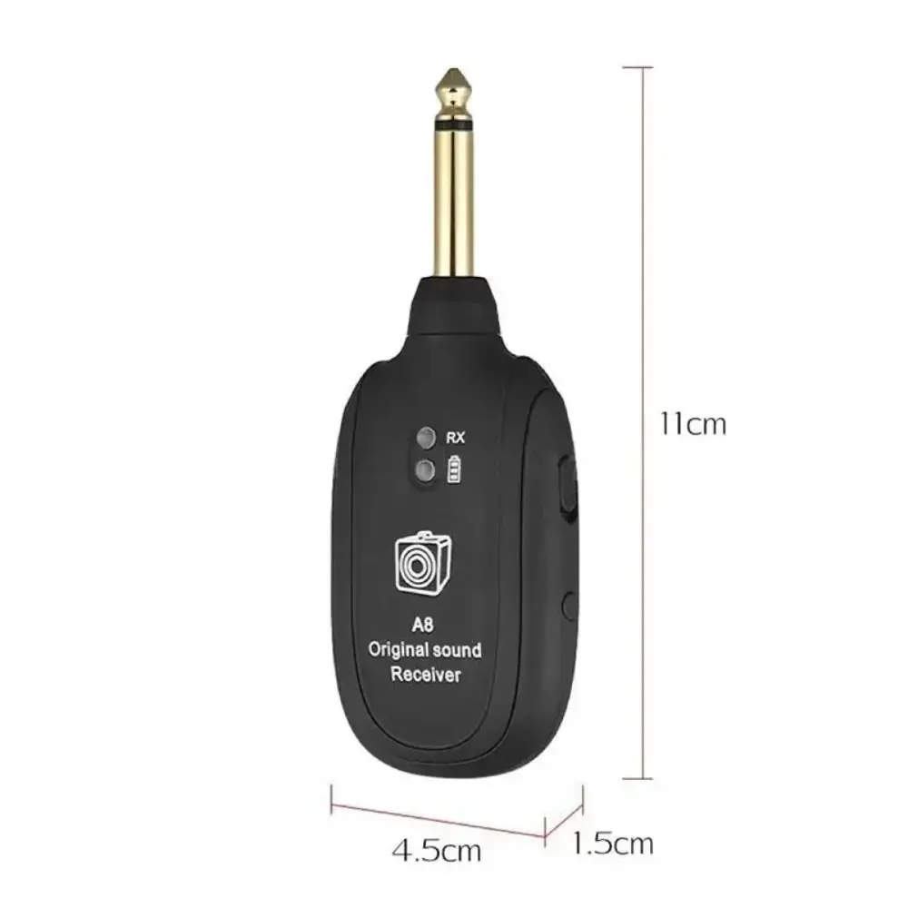 Kit transmisor y receptor de guitarra inalámbrico UHF