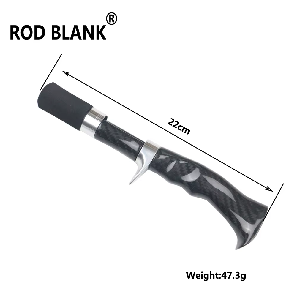 Blank de caña spinning casting 3K carbono con asiento y empuñadura - imagen 4