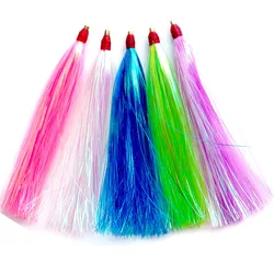 Señuelos Bucktail Mylar Flash Tail para atún, wahoo y lubina