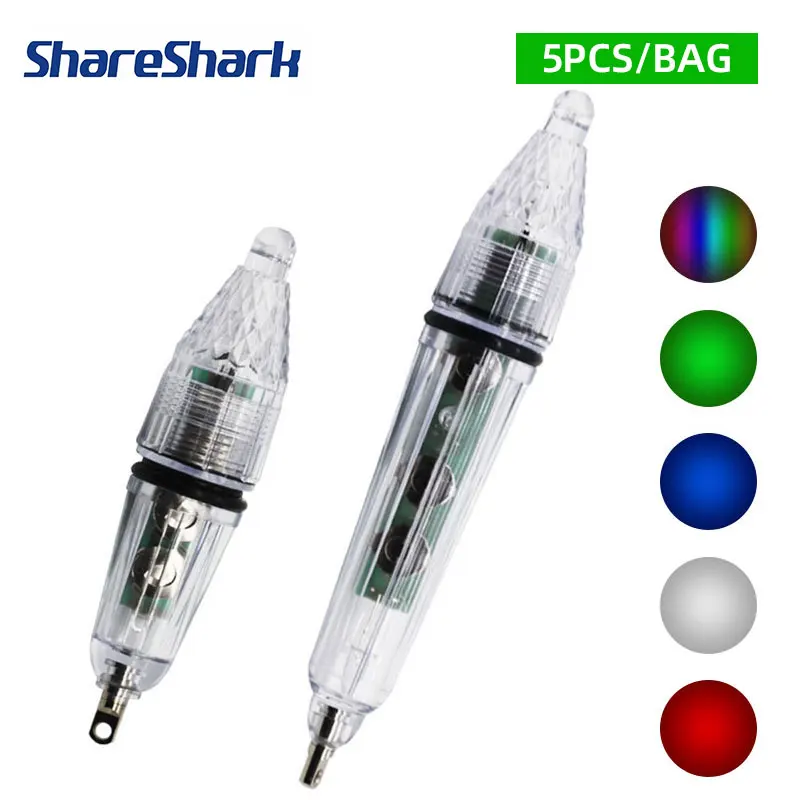 ShareShark Luces LED de pesca nocturna submarina – 12/17 cm para señuelo - imagen 4