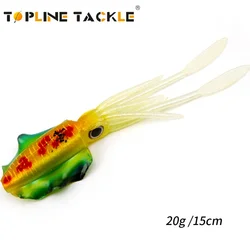 Topline 20g/15cm – Señuelo calamar blando UV luminiscente
