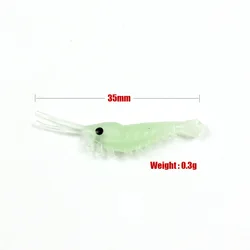 Señuelo Vinilo Camarón Luminoso para Pesca Nocturna