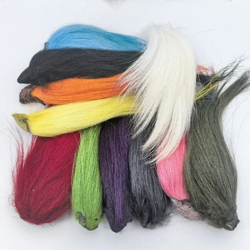 Vtwins moscas Streamer con pelo de cabra natural teñido para atado - imagen 5
