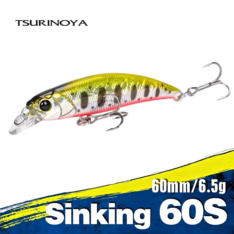 TSURINOYA 60S Minnow 60mm 6,5g – Jerkbait para trucha, bass y pike - imagen 2