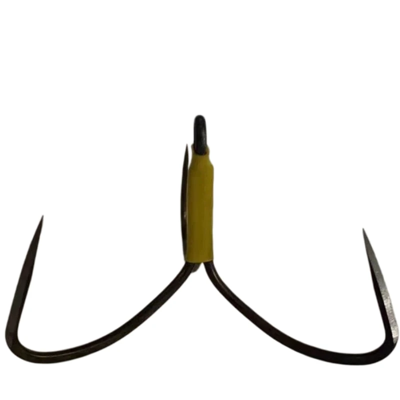 Anzuelo triple de acero carbono para jigging hoja triangular pulida - imagen 5