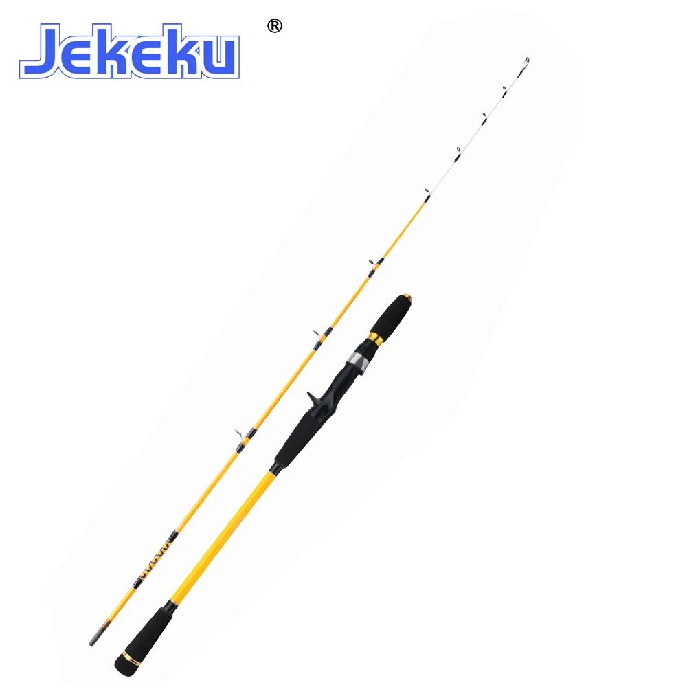 JEKEKU Caña jigging lento sólida para pesca en barco mar - imagen 2