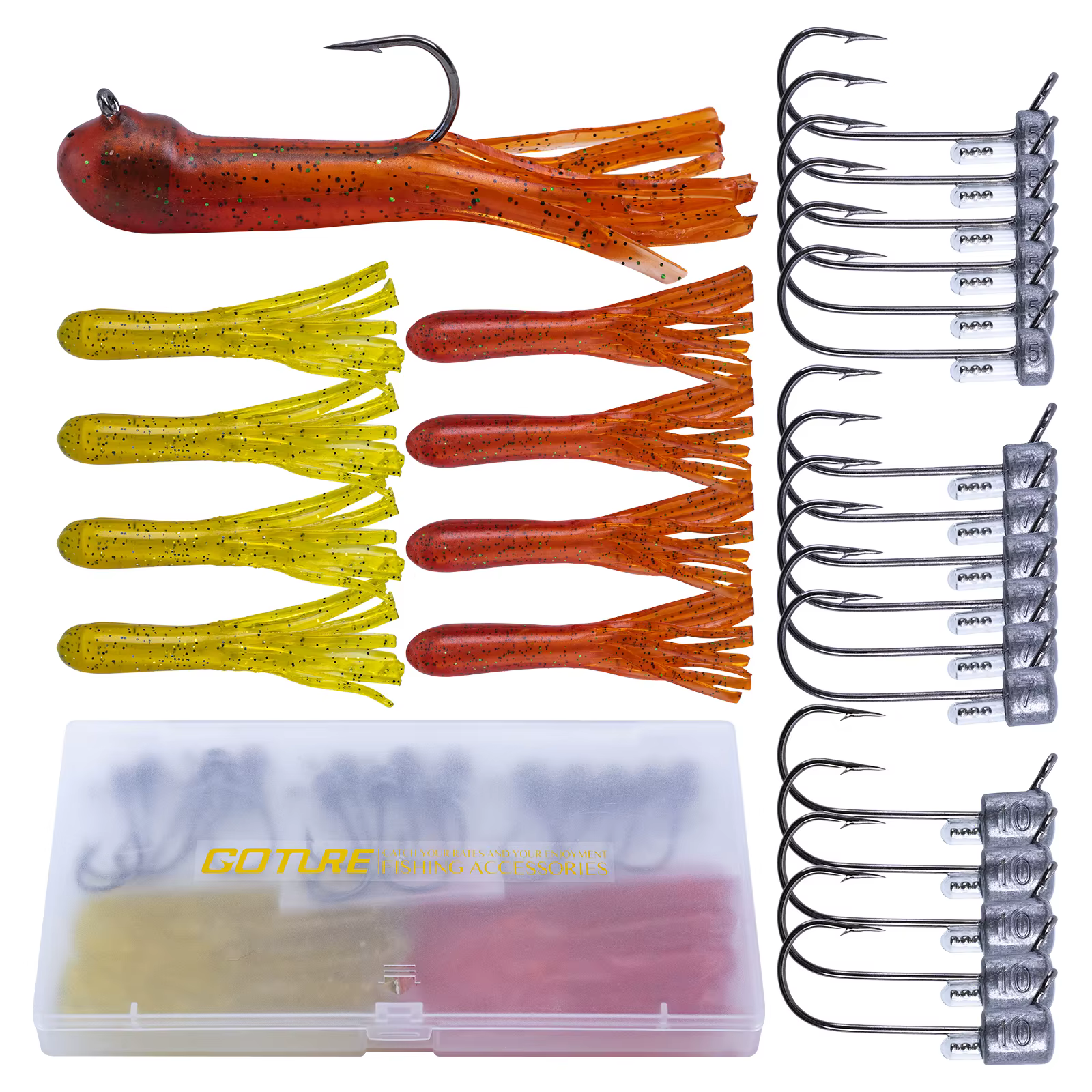 Goture Señuelos Blandos Jig Head para Pesca en el Mar - imagen 4