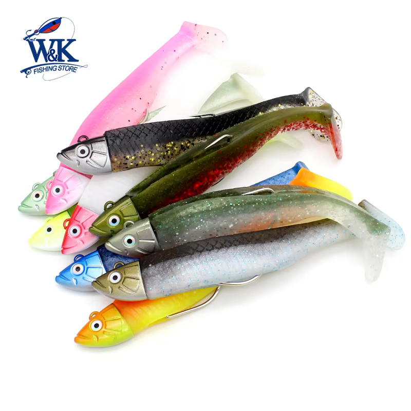 Anzuelo Weedless Jig Head Minnow Action negro - imagen 5