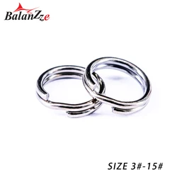Balanzze Anillas de Pesca Divididas Doble Bucle para Montaje