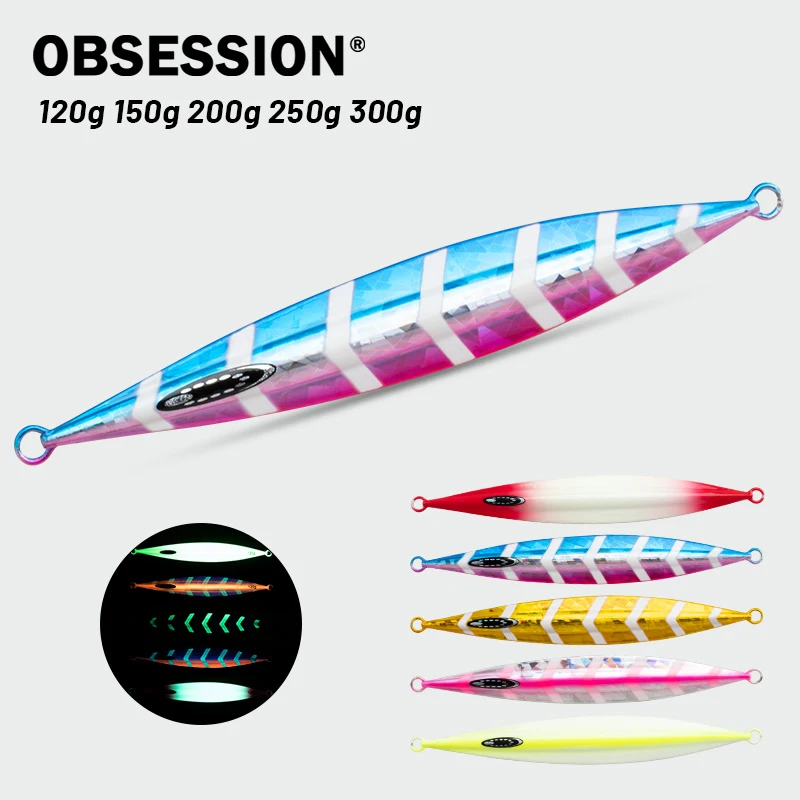 Obsession J131 jigging metálico lastrado con láser UV – Agua salada