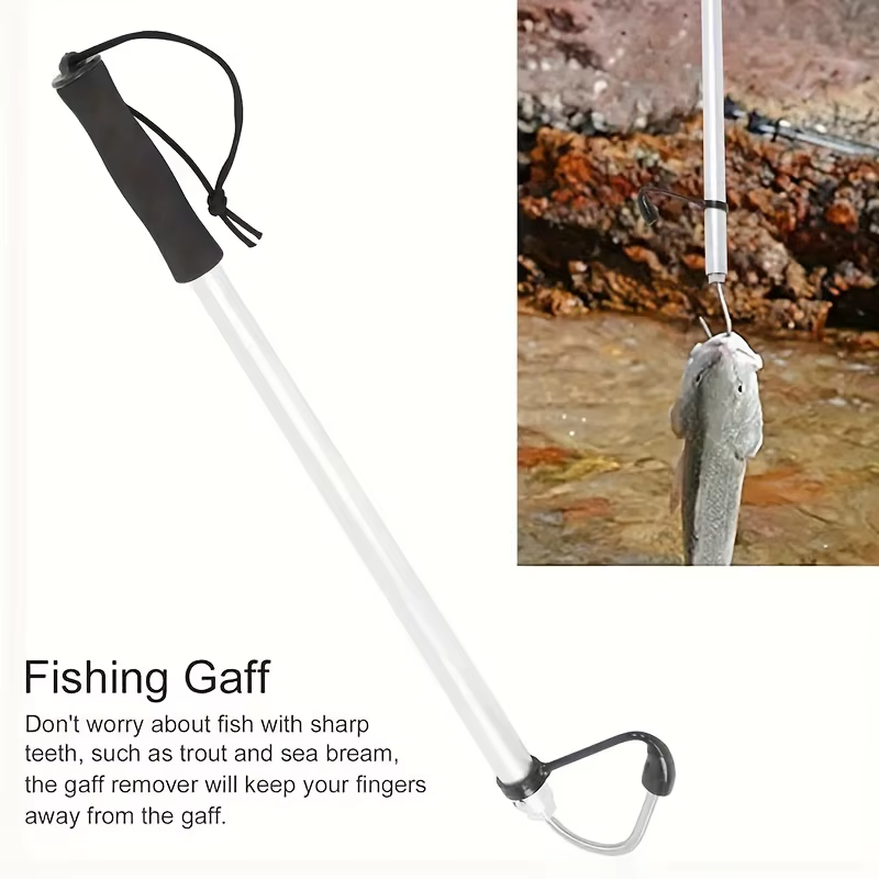 Rejón telescópico de acero inoxidable 60-120 cm para pesca de altura - imagen 2